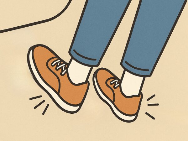 足元に力を入れる