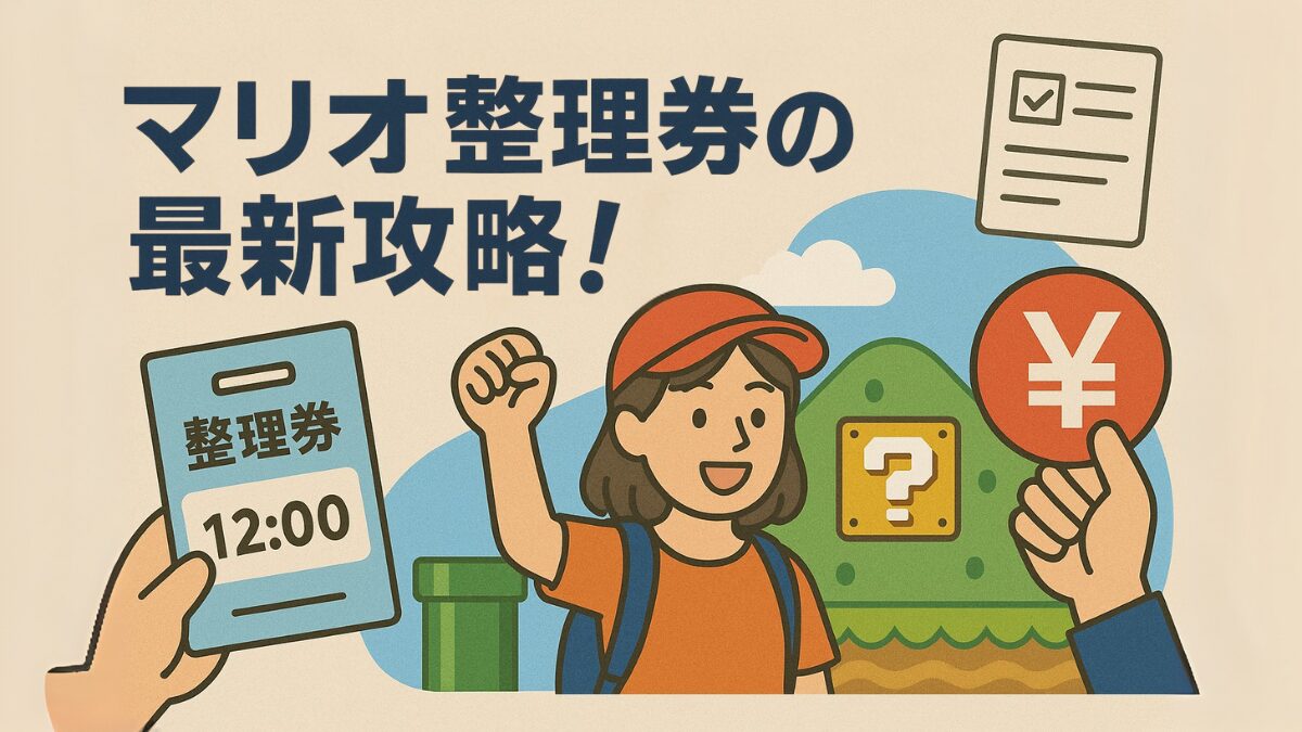 マリオ整理券の最新攻略！