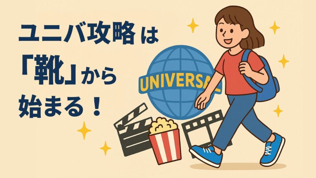 ユニバ攻略は「靴」から始まる！