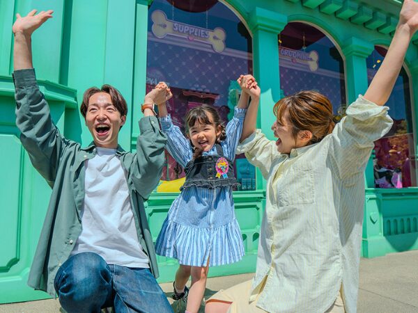 4歳バースデーの３人家族