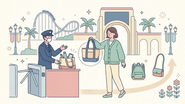 ユニバのかばんの大きさと持ち込み制限の公式ルール