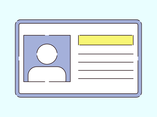 身分証のイラスト